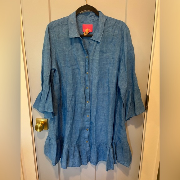 Lilly Pulitzer Linley Collared Dress Button-Up - Picture 5 of 11